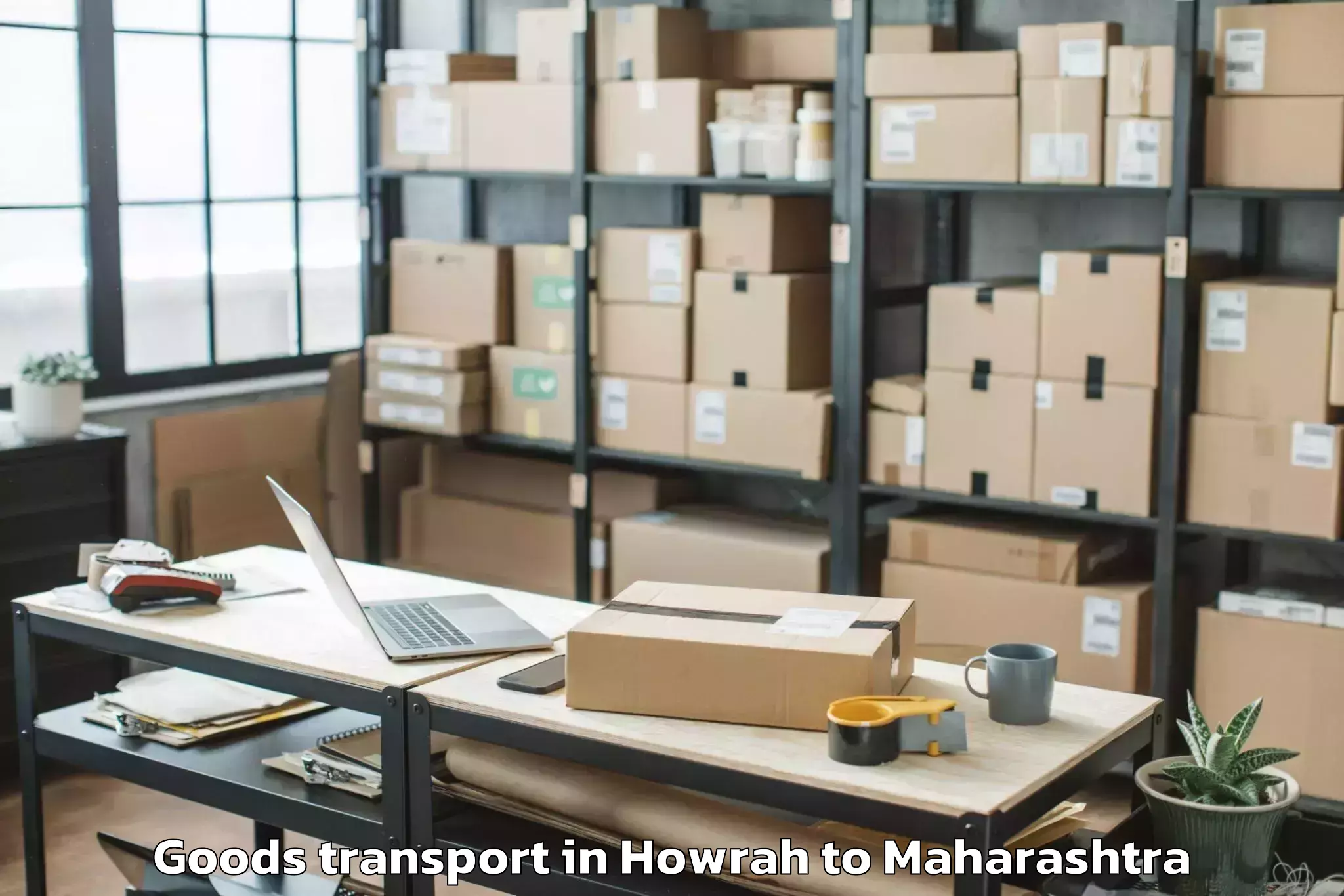 Book Howrah to Taloda Goods Transport